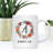 Custom Monogram Initial Coffee Mug Gifyt Letters A-Z, Floral Wreath Custom 11Oz Ceramic Coffee Mug,  1-Pk-729343966