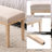 53" Beige Upholstered Bedroom Bench, Wooden Frame Foot of the Bed Bench with Fabric Seat for Bedroom, End of Bed Seat Stool-340589676