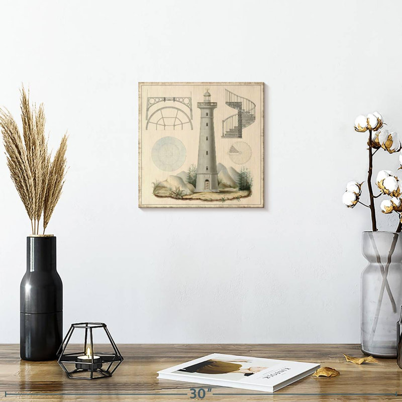 Lighthouse Construction, 10" H x 10" W