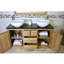 Shayna 1430 mm Freestanding Double Vanity with Vessel Ceramic Basin-16301845