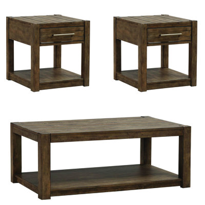 Arnaline 3 Piece Living Room Table Set