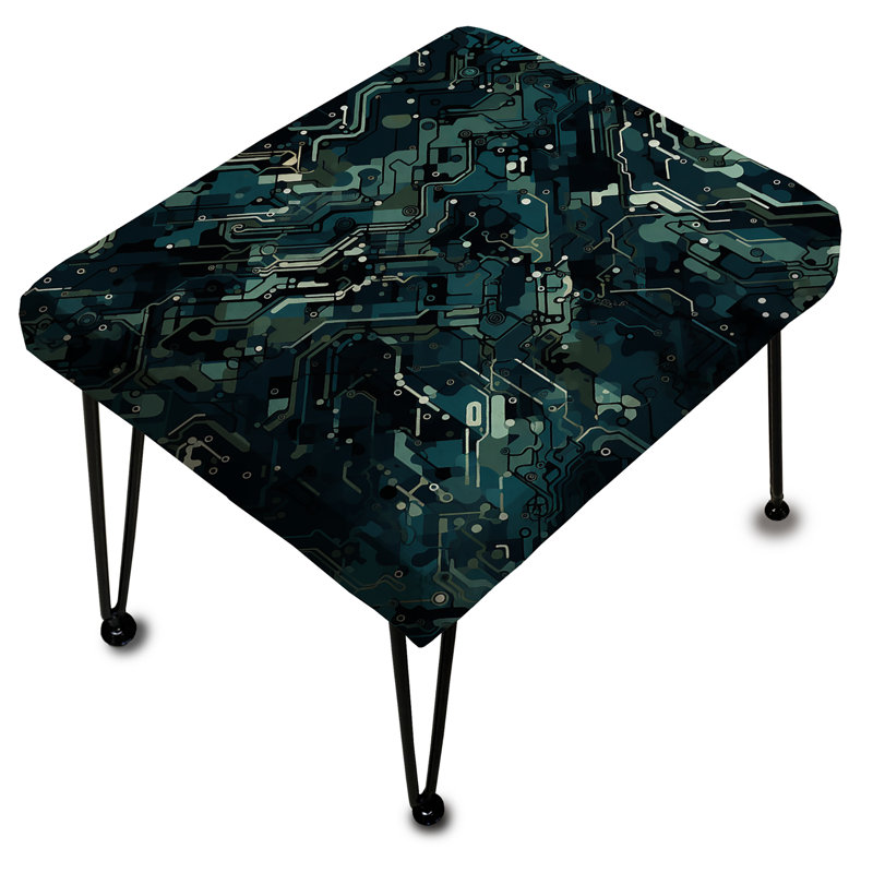 Cyber Camo Nexus - Repose-pieds rectangulaire abstrait