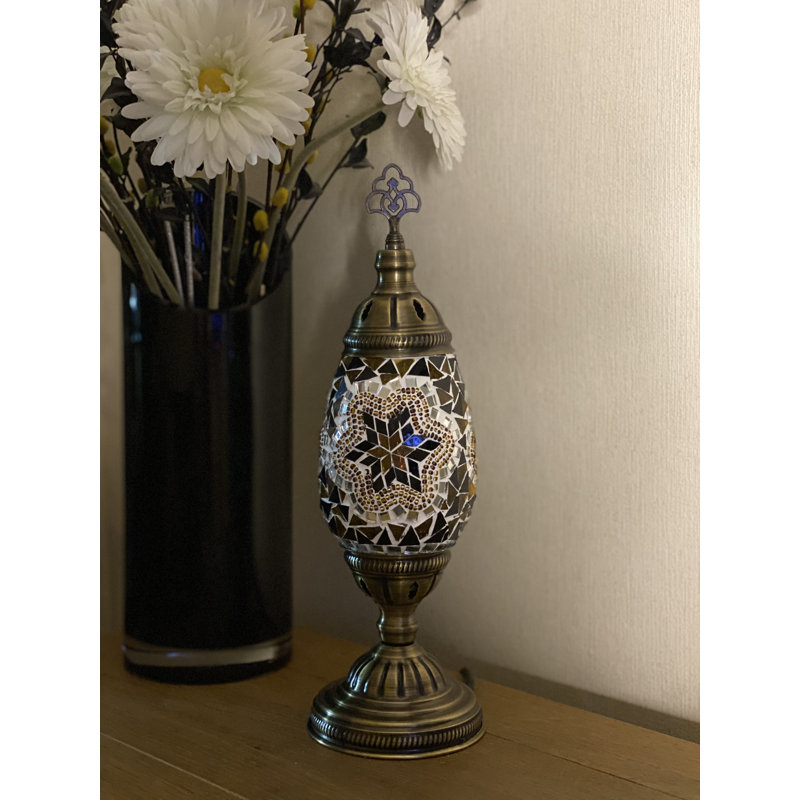 Karlie Metal Lighting Lamp, Brown/Amber