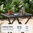 Zero Gravity Chairs With Table, Folding Recliner Outdoor Lounge Chairs With Headrest and Cup Holder (Set of 3)-1482443936