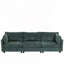 Canapé 3 places en tissu chenille profond-601297864