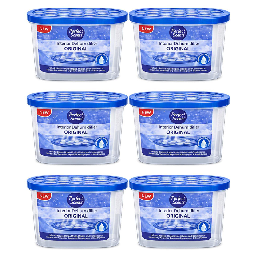Home Moisture Absorber Original Vanilla Dehumidifier Tub Damp Condensation Mould Odour Control For Bedroom Bathroom Kitchen Wardrobe Basement (Pack Of