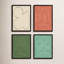 Earth 1, Set Of 4 Print by Michael Kempen-1115334299-1115334303
