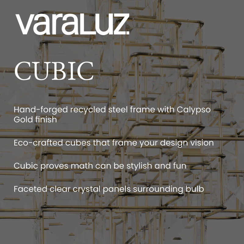 Cubic 6 - Light Unique / Statement Geometric Chandelier