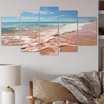 Scenic Landscape Coastal Serenity II - Décoration murale paysages - 5 panneaux