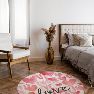 Tapis tressé Love-Note