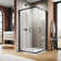 34" W X 34" D X 72" H Framed Square Shower Enclosure With Base