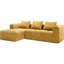 Mobilier modulaire en chenille de luxe - Peau modulaire en L à assise profonde et éponge haute - Tissu-121051303