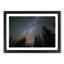 The Milky Way Above a Forest in Abstract - Picture Frame Graphic Art Print-55763581-55763580