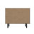 Liam 35" Mid-Century Modern 3-Door Accent Cabinet with 4 Shelves in Brown Wood Print and Black-1244959953