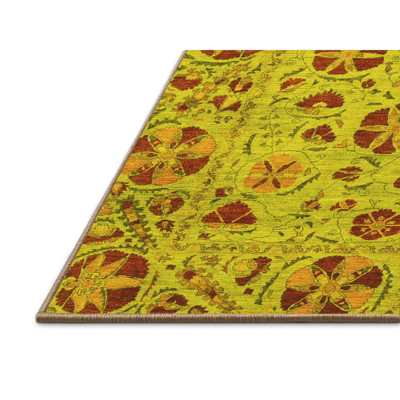 Tapis jaunes abstraits 3804, Rectangle 2 pi x 3 pi