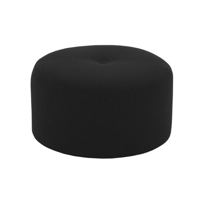 Cloquet 75cm Wide Tufted Round No Pattern Pouf Ottoman