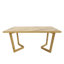 Julianna Oak Solid Wood Base Dining Table-980118351-980118341