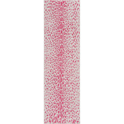 Pink Gray Samburu Indoor/Outdoor Safari Rug