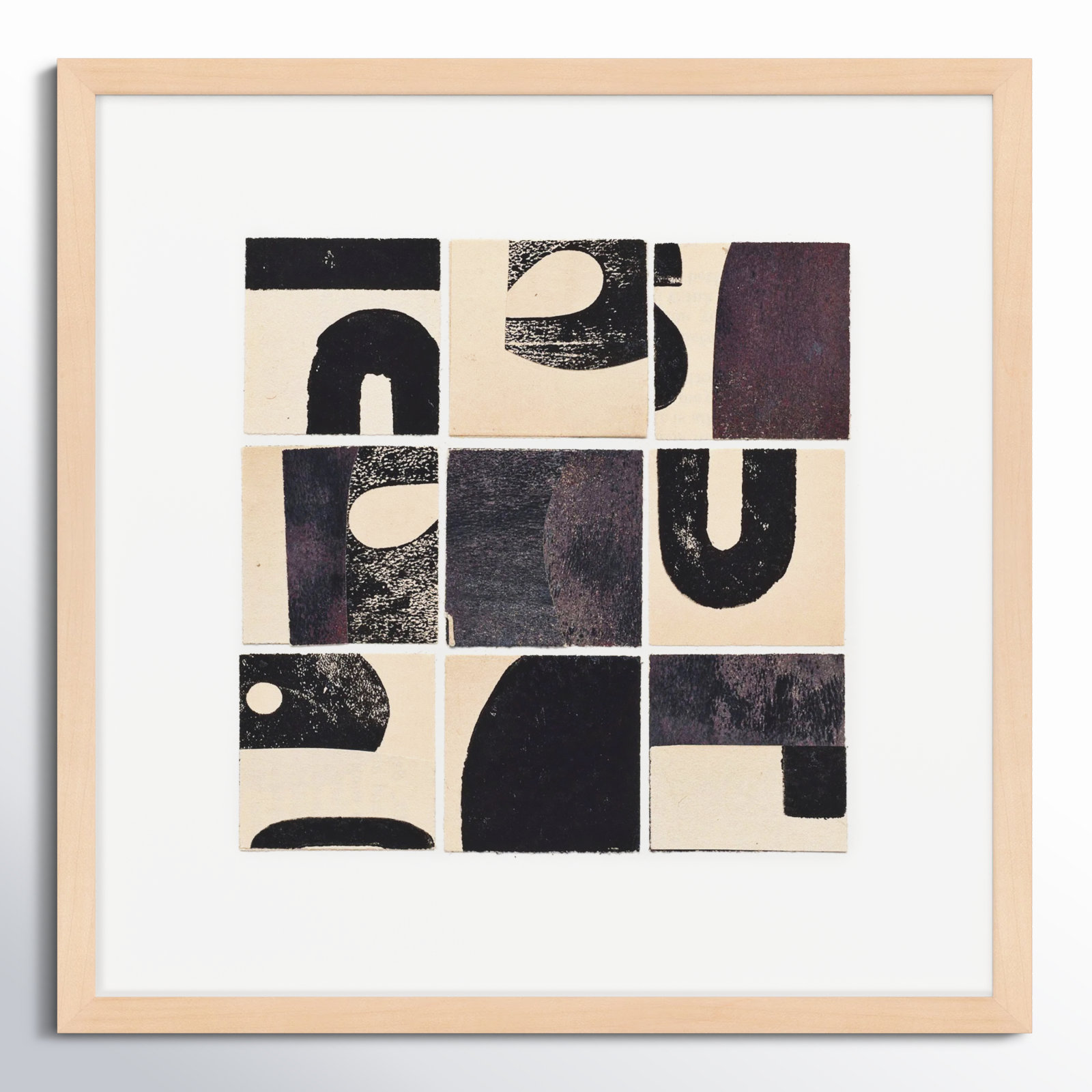 Lise "Curvy" Print by Driftway Studio, Maple, 44" H x 44" W x 1.25" D