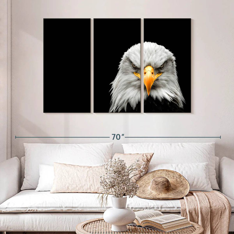 Angry Bald Eagle, 32" H x 50" W