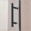Porte de douche pivotante simple pivotante, alliage d'aluminium, verre trempé clair de 1/4 po (6 mm) de large épaisseur.