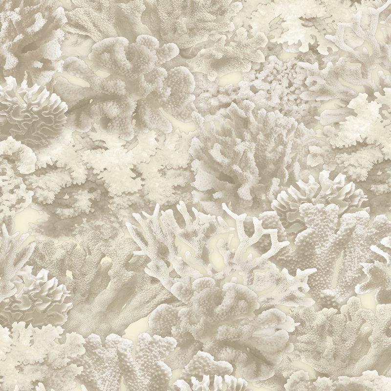  Panneau de papier peint Coral L 36 po x l 20,5 po, L 33 po x l 20,5 po, Brun