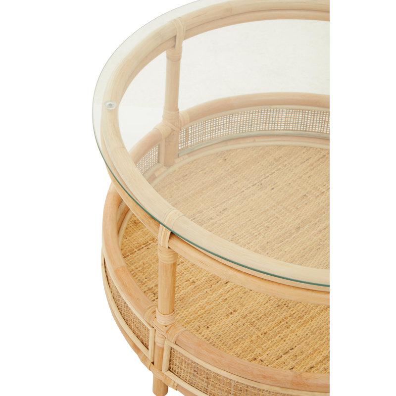 Drum Coffee Table with Storage