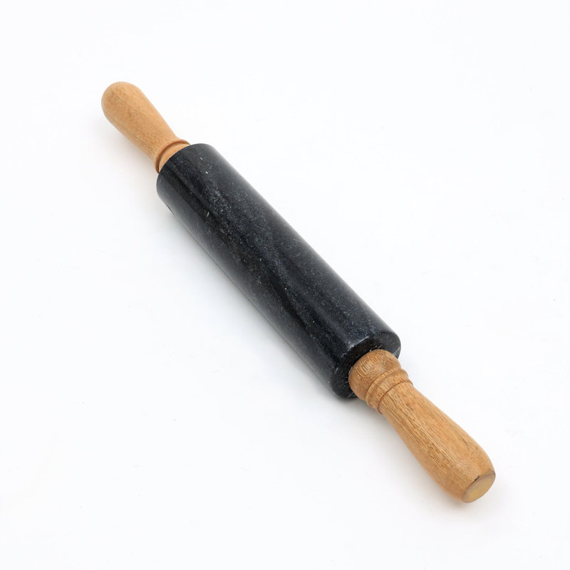 Canora Grey Wood Rolling Pin, Black