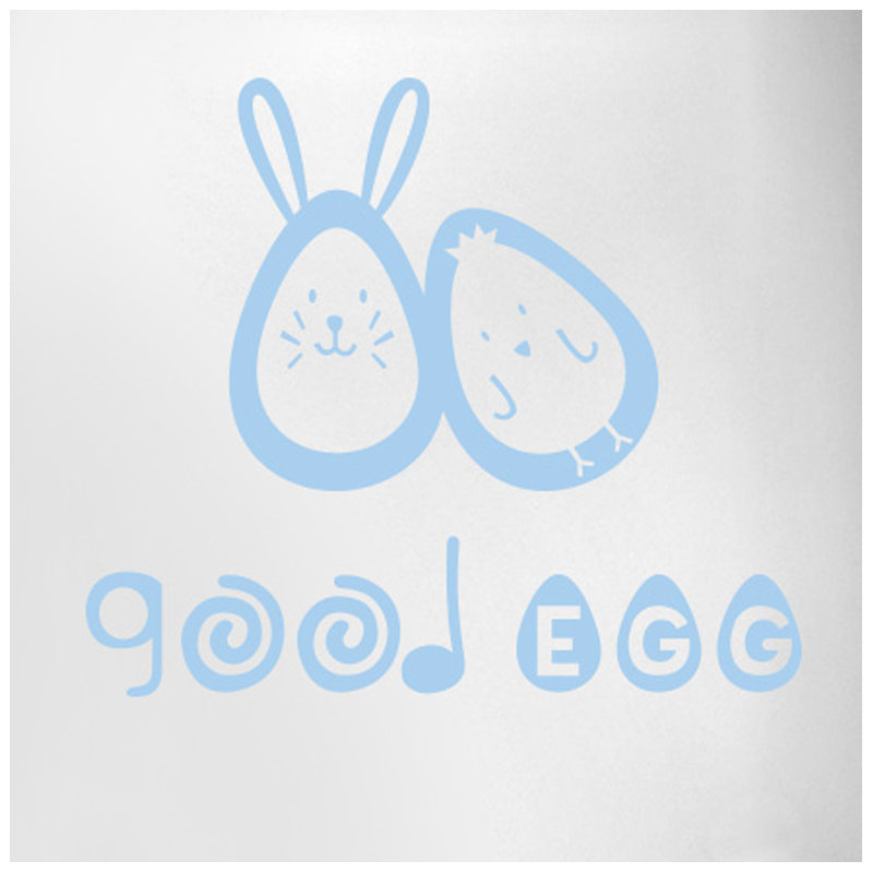 Animals Wall Decal, Light Blue