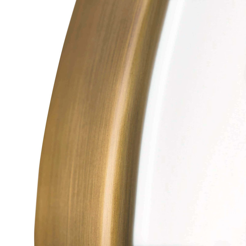 Vaquero Small Mirror, Antique Brass