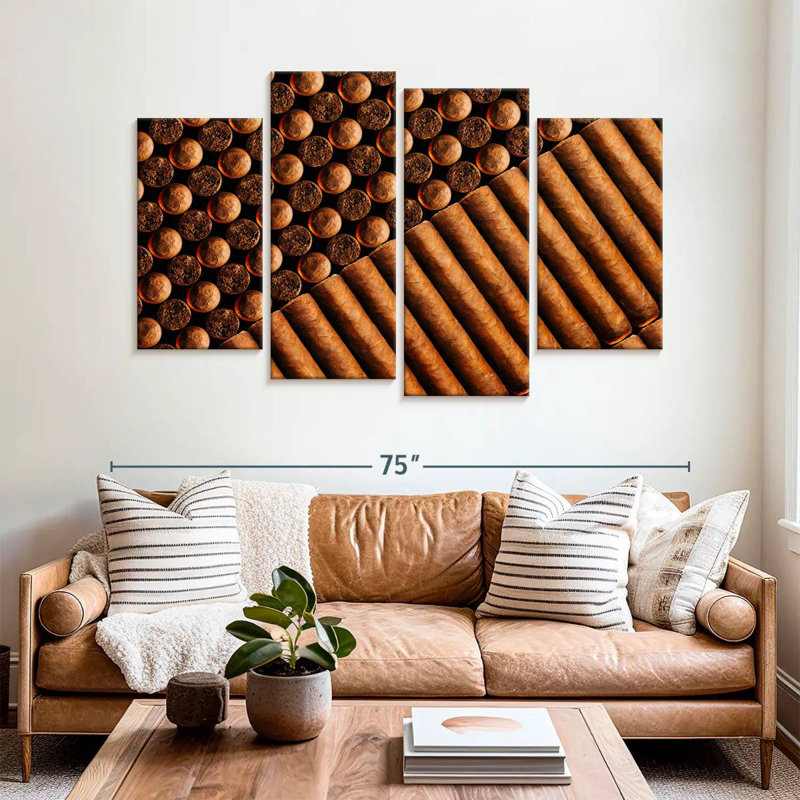 Senne Cigars, 42" H x 68" W