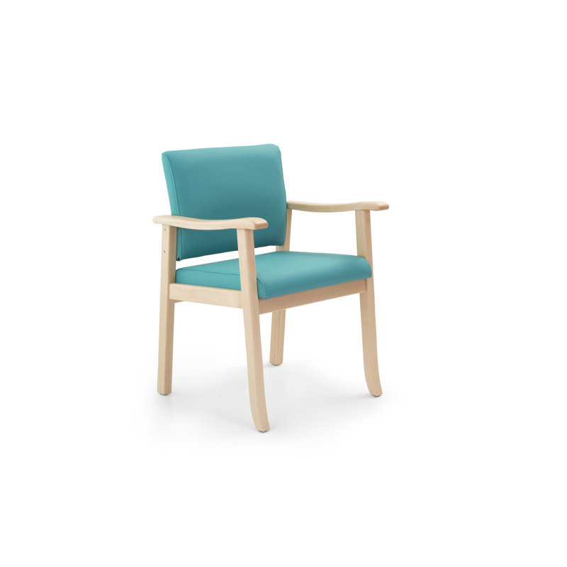 Adeliene Upholstered Armchair, Green, Natural