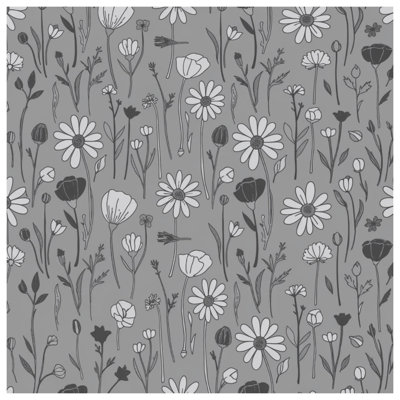 Édredon monochrome à motif floral