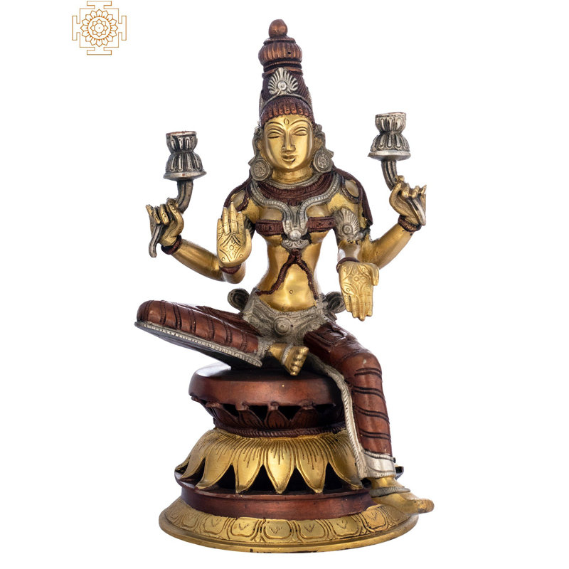 Figurine Déesse Lakshmi de Atharva Veda, Rouillé