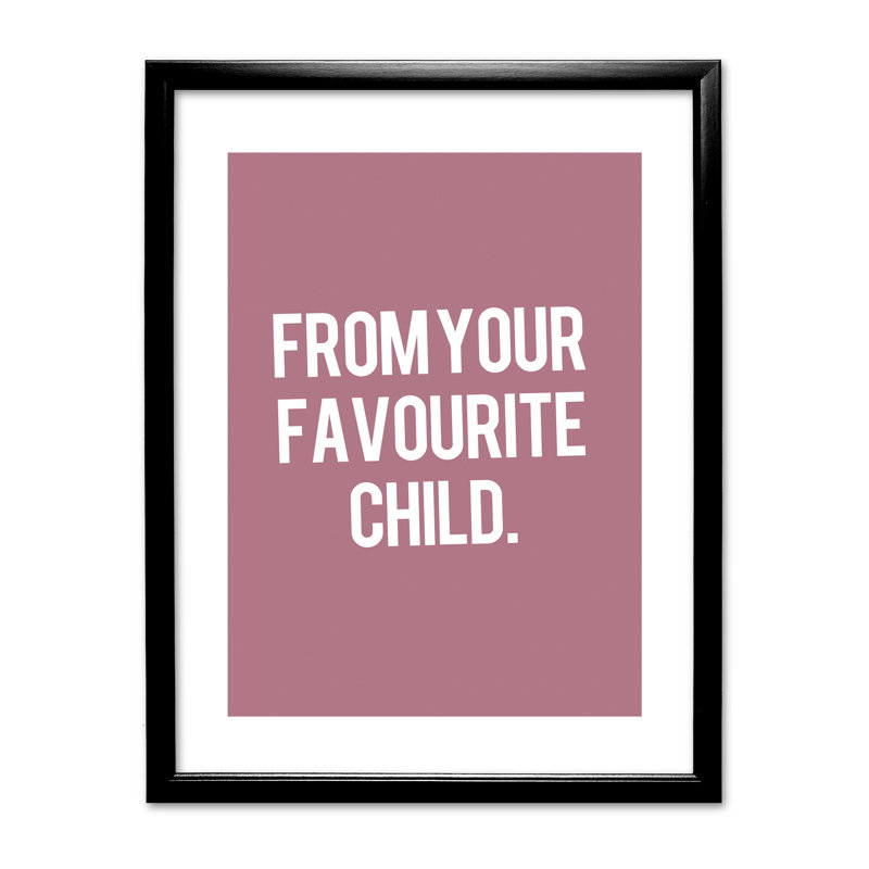 Single Picture Frame Print, Black