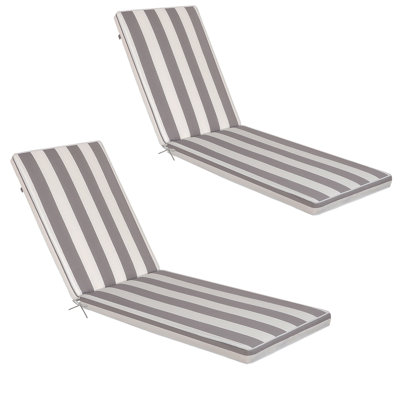 Ensemble de 2 coussins de chaise longue pour l'extérieur