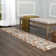 Mountview Geometric Cerulean Blue/Taupe/Ivory Area Rug