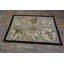 Antique American Folk Art Naturalist Design Hooked Bird Rug