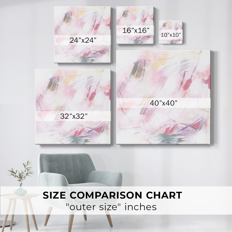 «Rose Static II», toile tendue avec châssis, H 40 po x l 40 po