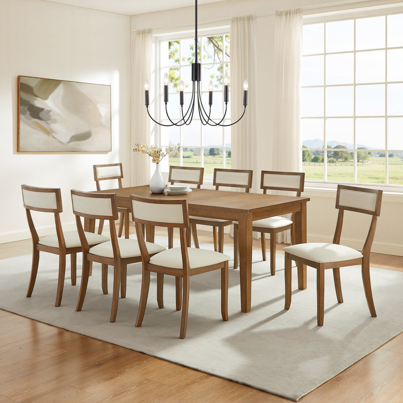 Herald 9-piece Dining Table Set For 8, 9 Pieces: Table, 8 Chairs