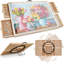 2000 casse-tête 2 en 1 inclinable et rotatif 2000 pièces, planche à puzzle à angle réglable 40,16 po x 28,5 po avec 4 tiroirs et housse de protection transparente, cadeau d'anniversaire pour maman-124528636