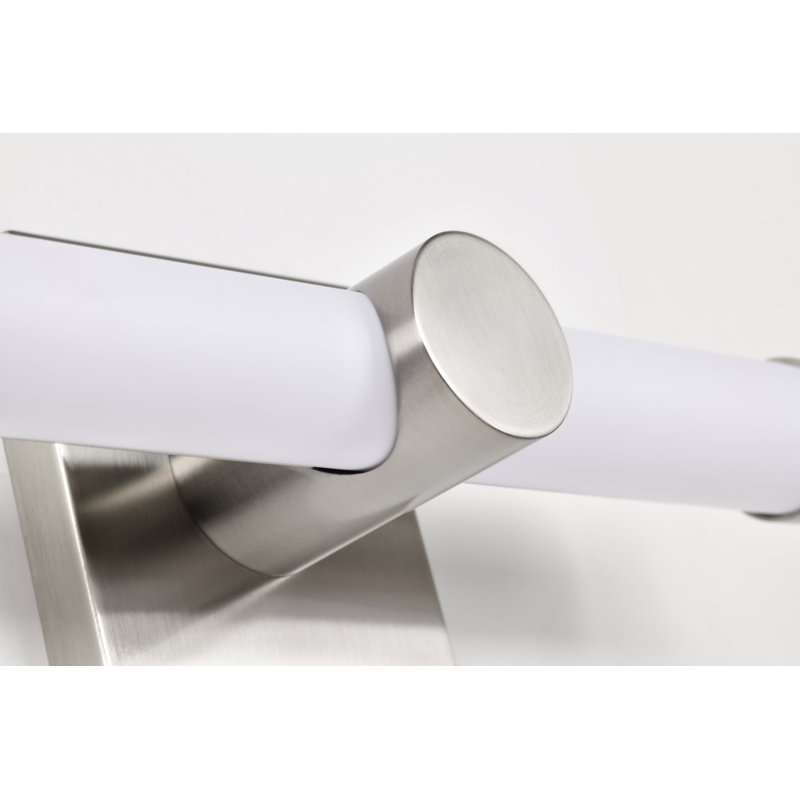 Elli - 12 Inch LED Vanity  Acrylic Lens, Brushed Nickel