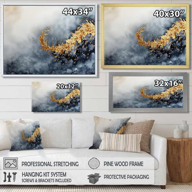 Bord de l'eau liquide, rivière Agate II - art mural côtier, H 12 po x l 20 po, Argent argent