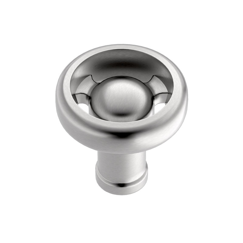 Poignée champignon 1 7/16 po de diamètre, Nickel brossé
