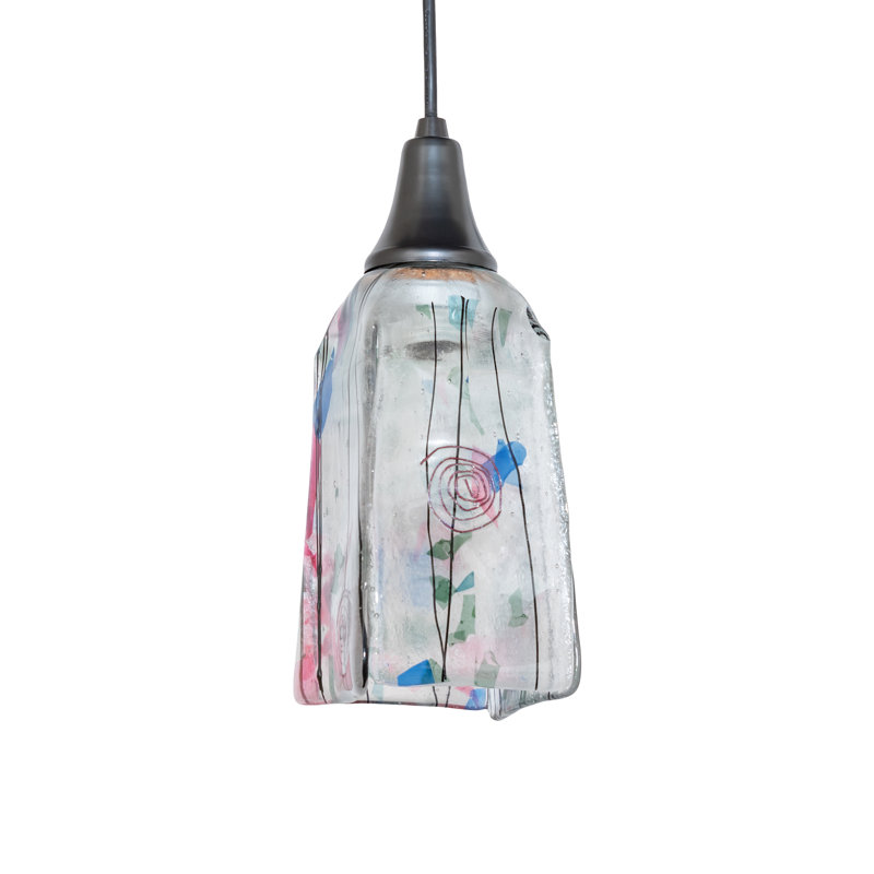 Luminaire suspendu carré 1 lumière Kalanchoe