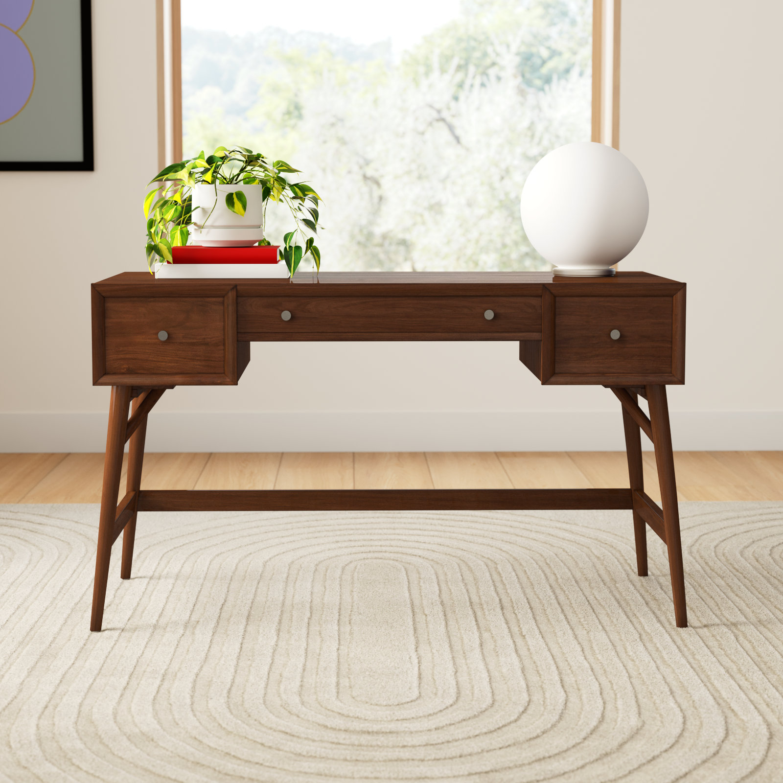 Writing Desk, 30" H x 51.25" W x 24" D