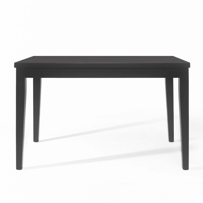 Wood Counter Height Dining Table, Matt Black