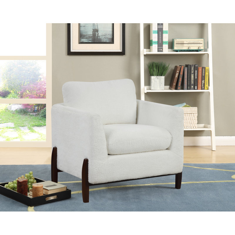 Vestin 35.5'' Sherpa Fabric Accent Chair
