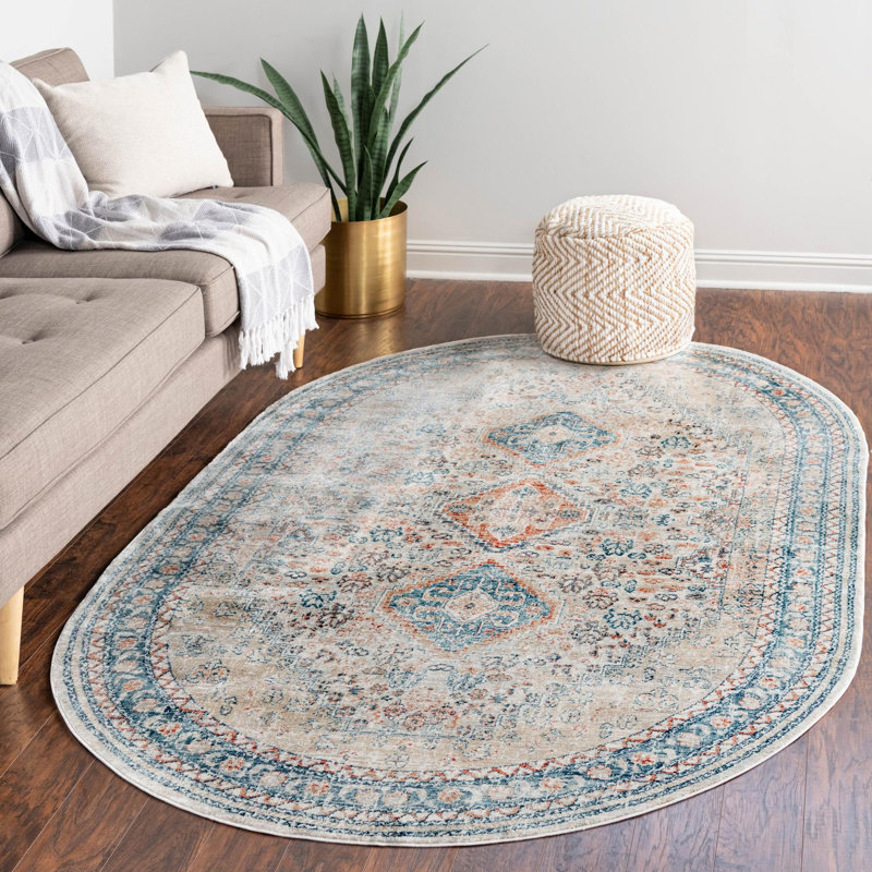 Kaleigh Oriental Indoor Rug, Oval 7'10" x 10'2"