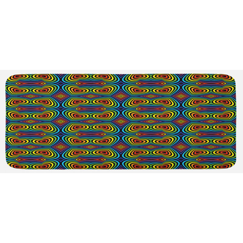 Tapis de cuisine psychédélique